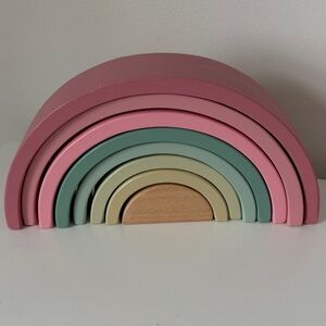 Pastel Rainbow stacking blocks